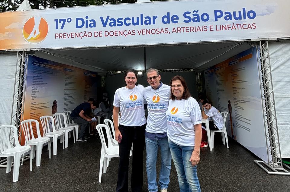 Ana Terezinha Guillaumon e os presidentes da SBACV