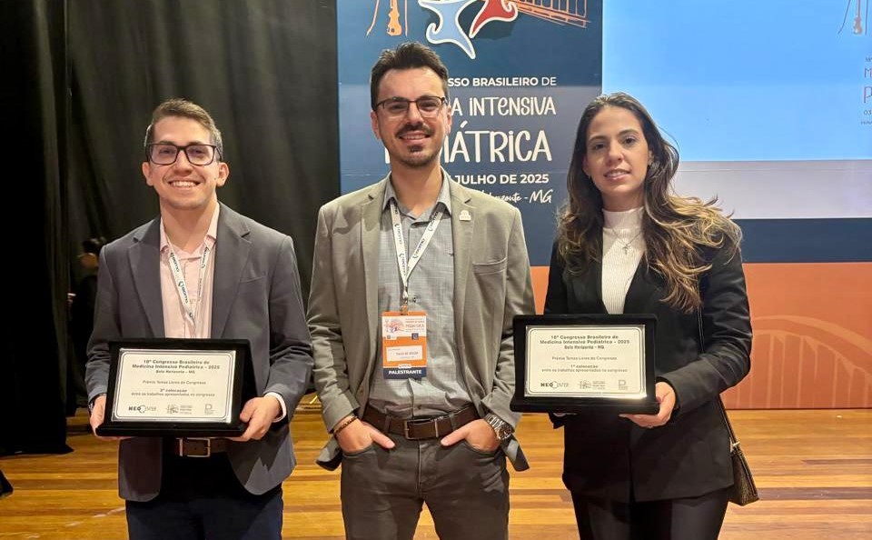 Tiago Souza, Fernando Carioca e Letícia Machado