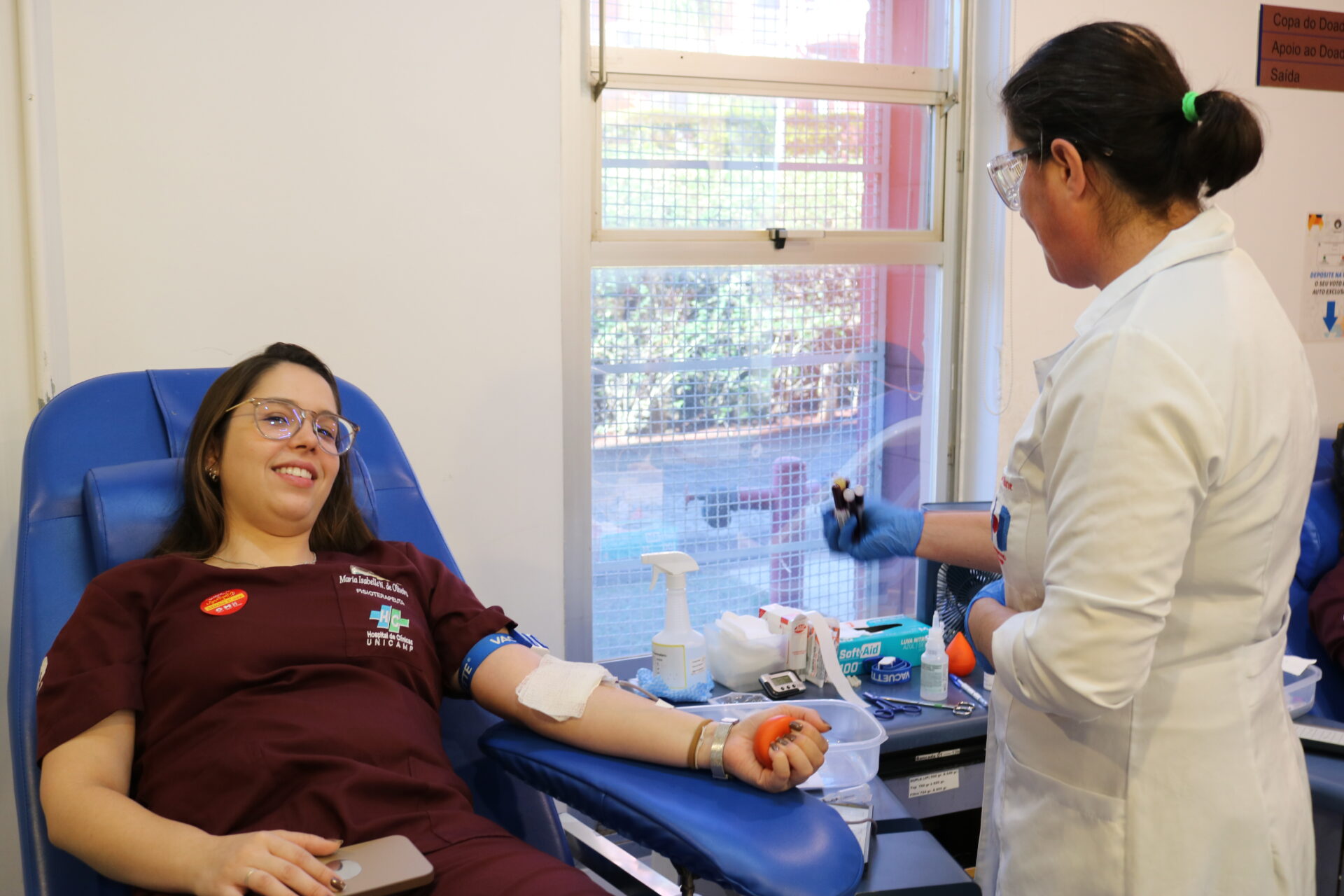 Doação de sangue fisioterapia