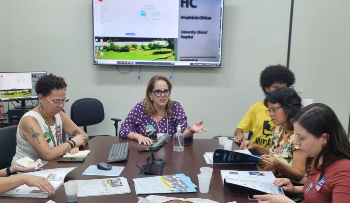 Visita Sâmia Bonfim e Mariana Conti